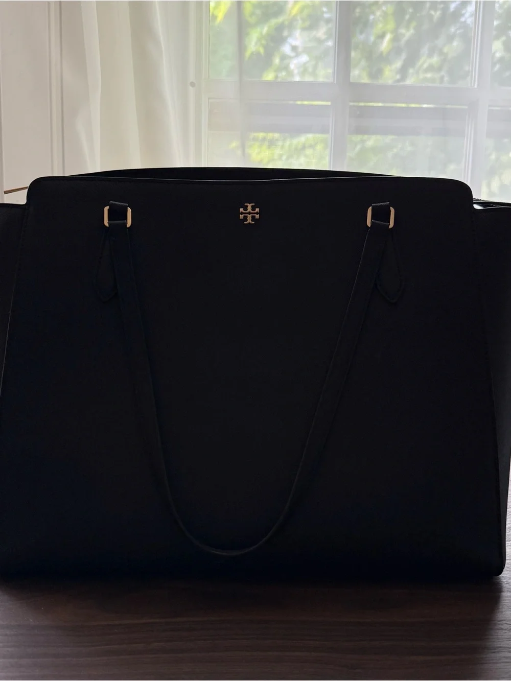 Tory Burch Black Leather Tote